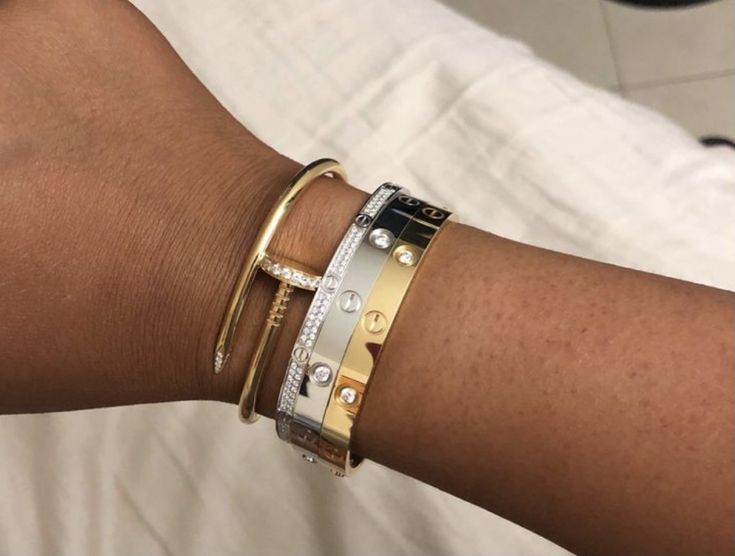 Diana Hampton 18K Gold Plated Crystal Love Bracelet