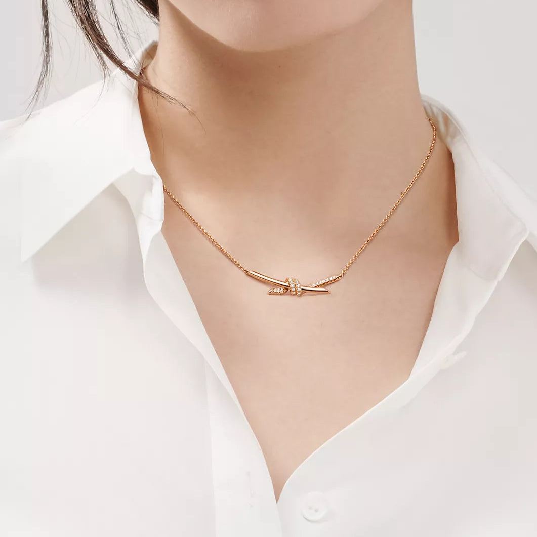 Crystal Knot Necklace Diana Hampton
