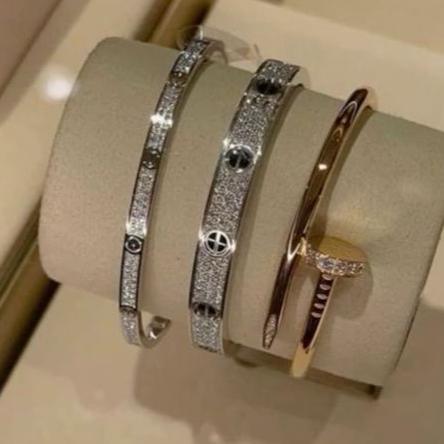 Slim Crystal Love Bracelet Diana Hampton