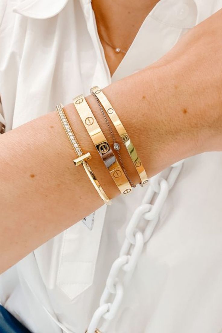 T1 Narrow Crystal Bangle