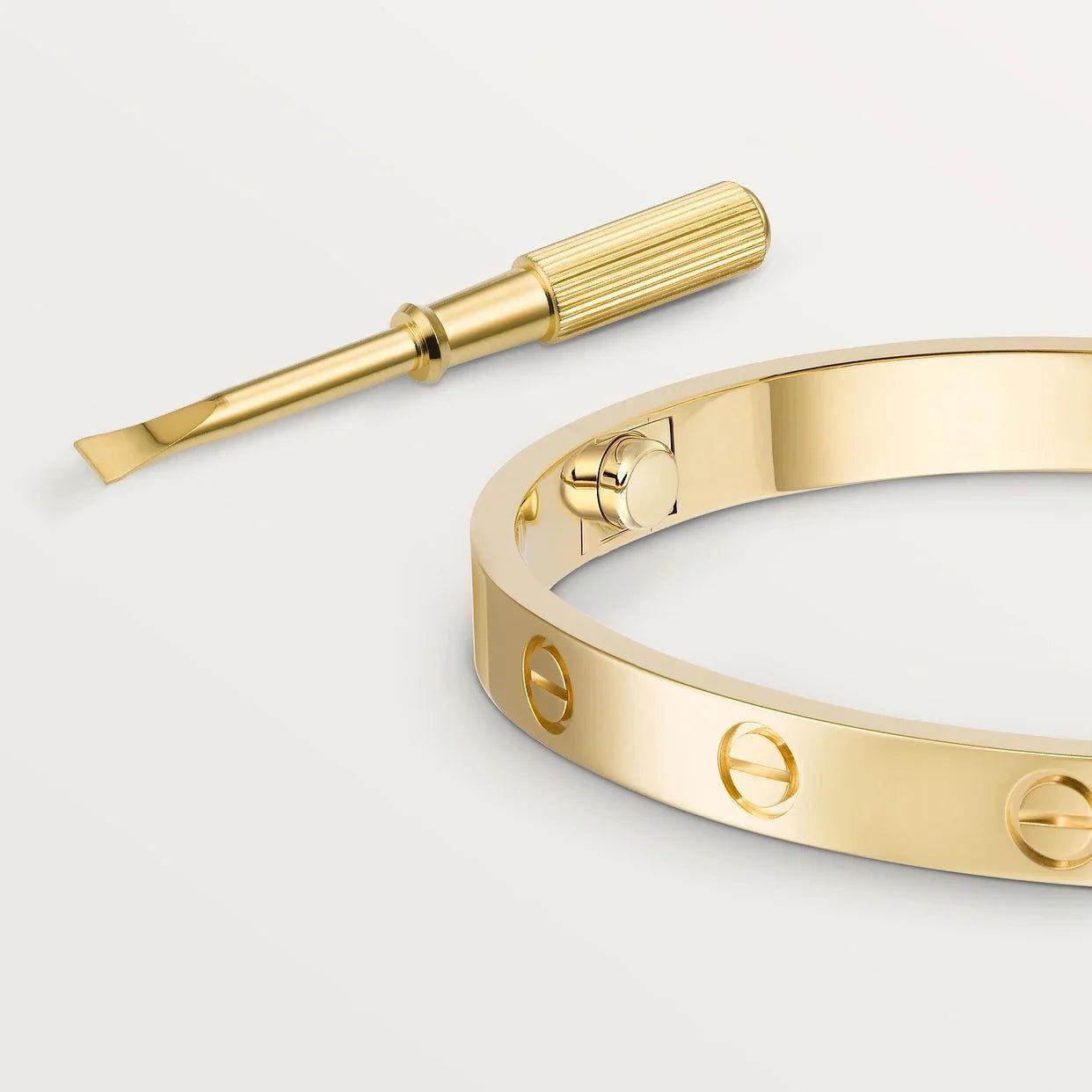 Elegant 18K Gold Classic Love Bracelet