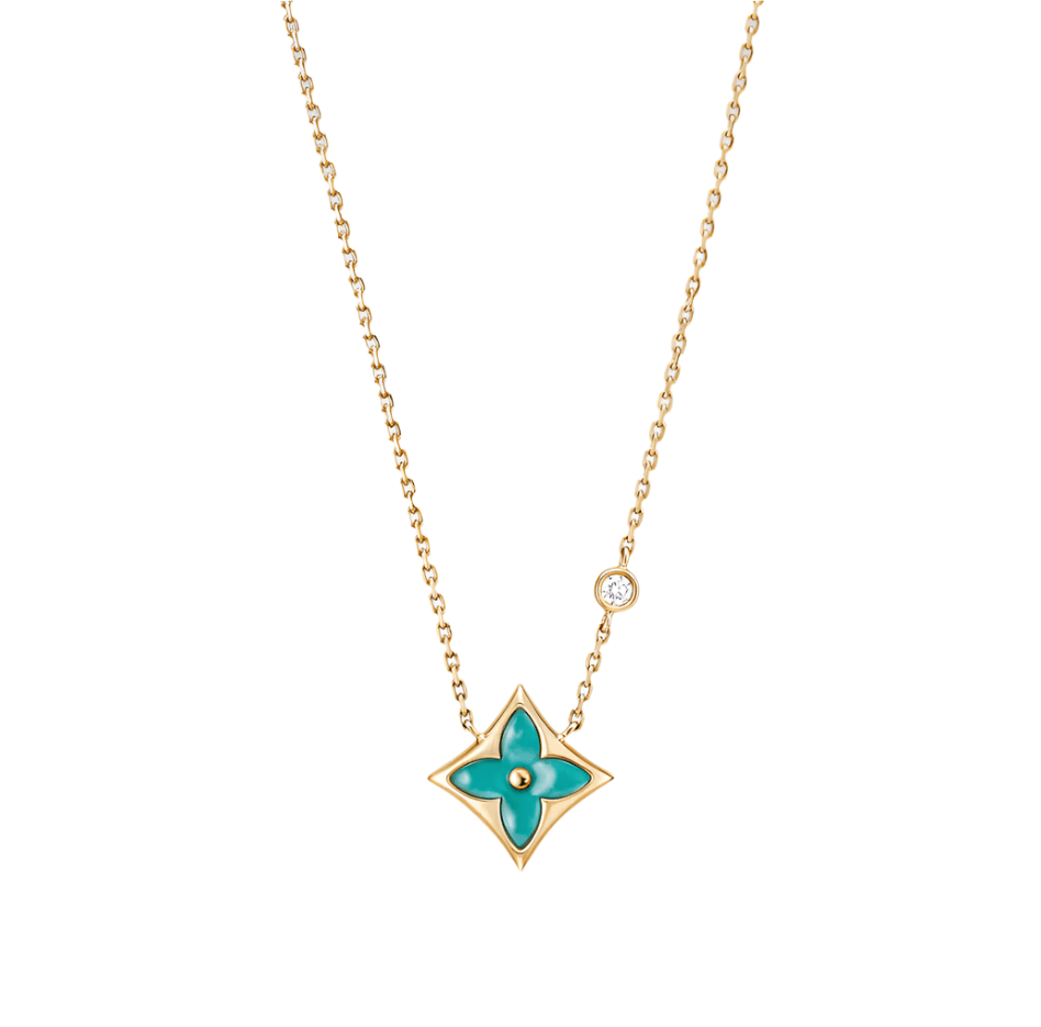 Color Blossom BB Star Necklace - Green Diana Hampton 