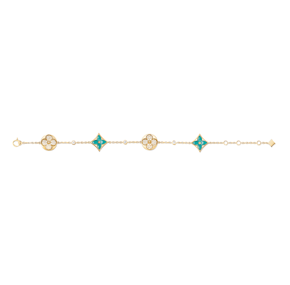 Color Blossom Multi-Pattern Bracelet - White/Green Diana Hampton 