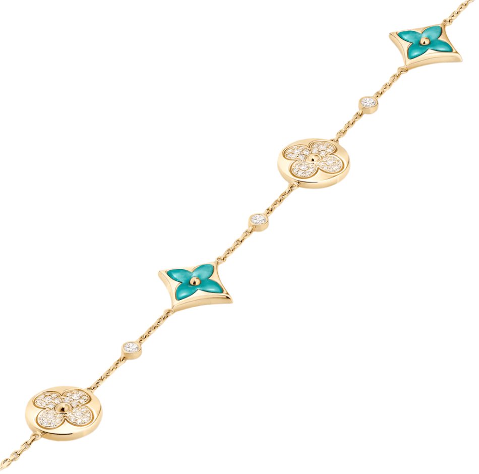 Color Blossom Multi-Pattern Bracelet - White/Green Diana Hampton 