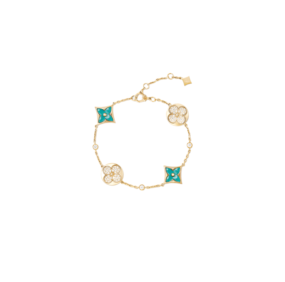 Color Blossom Multi-Pattern Bracelet - White/Green Diana Hampton 