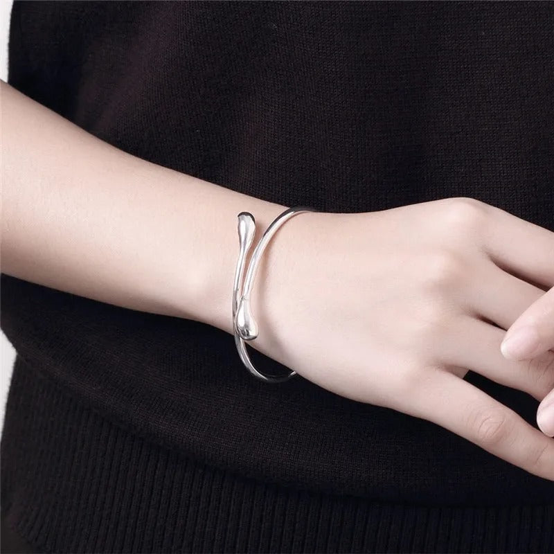 Elongated Teardrop Bangle Diana Hampton 