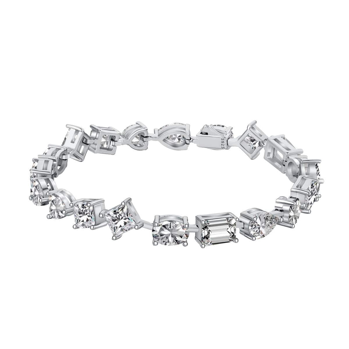 Unique Cut Tennis Bracelet Diana Hampton 